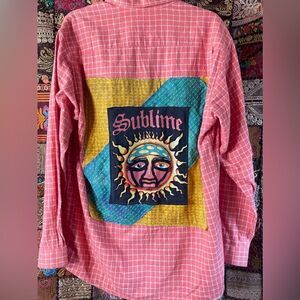Handmade Vintage Upcycled Kantha & Flannel Shacket- Sublime